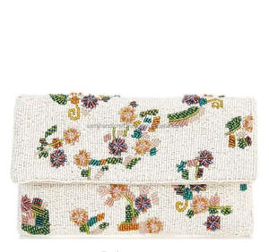 Bolsos de Mano Tipo Clutch con Cuentas de Estilo Bohemio, Bolsos de Mano con Cuentas de Moda de Inspiración Tribal, Mini Bolsos para Mujer - Product Image 5