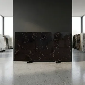 Dalles de pierre naturelle polie en granit brun de qualité supérieure pour comptoirs de cuisine, revêtements de sol, revêtements muraux et intérieur - Product Image 1
