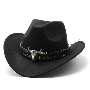 Chapeau Fedora de style ethnique rétro occidental, imprimé, avec ruban, imperméable, pour un usage décontracté estival, en extérieur ou professionnel - Product Image 2