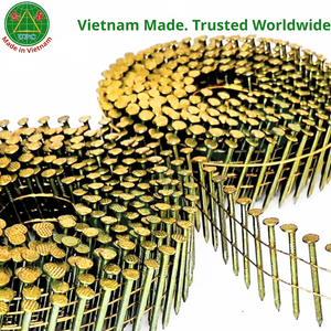 Clous à palette en bobine de 1-3/4 pouces pour pistolets à clous haute vitesse, lisses, type Shark, pour cloueurs pneumatiques à bobine, du Vietnam |   Clavo en rouleau - Product Image 1