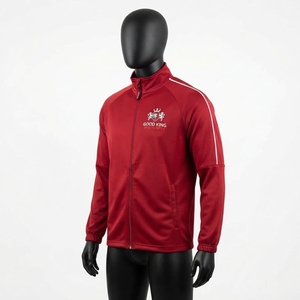 High Quality Winter Sporty Full Zip Stand Collar Front Logo Training Sports <b>Jacket</b> Long Sleeve <b>Workout</b> Lightweight Activewear - Product Image 4