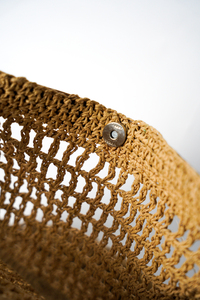 Sac à main en raphia tendance haute couture pour femme, idéal pour l'été et la plage, sac fourre-tout élégant, léger et durable, sacs en raphia fabriqués en Inde - Product Image 2