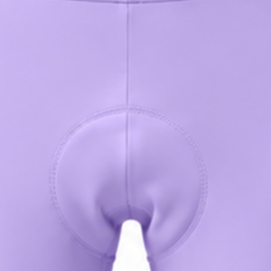 Shorts de cyclisme rembourrés blancs lavande, personnalisables, respirants, à séchage rapide, extensibles, pour la course à vélo, le vélo de route, l'entraînement et la performance - Product Image 6