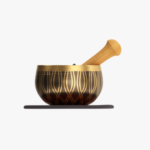 Bol chantant tibétain fait à la main en métal, bol de méditation bouddhiste, bol chantant pour la guérison sonore, le yoga, la relaxation, la prière et la spiritualité - Product Image 1