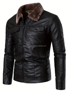 Chaqueta de cuero para hombre, diseño único, superventas, precio económico, chaqueta de invierno elegante y ajustada de alta fabricación para hombre - Product Image 6