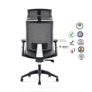 Silla de oficina ejecutiva de lujo, diseño moderno y ergonómico, de alta calidad, multifuncional, con malla de elevación, elevación a Gas, color negro, Clase 3 - Product Image 2