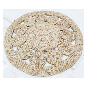 Factory Directly Supply Woven Jute Placemat <b>Round</b> Jute <b>Mat</b> for <b>Table</b> Decoration Casserole <b>Mat</b> for Hotel and Restaurant - Product Image 4