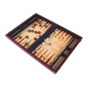 Luxury Genuine PU Leather <b>Backgammon</b> Game Set Travel Size <b>Backgammon</b> Set Premium <b>Backgammon</b> <b>Board</b> Game for Playing - Product Image 1