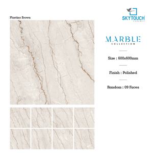 Nuevo Modelo de Lujo, Baldosa de Porcelana Pulida y Esmaltada con Aspecto de Mármol de 600x600 mm para Vestíbulos de Hoteles y Espacios de Vivienda en Villas - Product Image 3