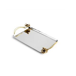 Bandeja de Almacenamiento de Metal Rústico, Bandeja para Pan y Postres, Bandeja Decorativa para Velas de Aromaterapia, Bandejas de Metal para Servir Café, Té y Alimentos - Product Image 4