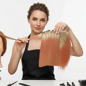 Peluca de Cabello Humano 100% Remy con Trama Completa, Larga, con Mechas, Textura Ondulada Natural, Personalizable - Product Image 3