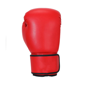 Gants de boxe rouges en PU avec fermeture à lacets, respirants, ignifuges, anti-humidité, équipement d'entraînement pour adultes unisexe - Product Image 4