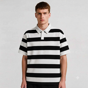 T-shirt Homme Vintage Oversize en Coton Épais 250 g/m² avec Logo Imprimé Personnalisé, Effet Délavé et Vieilli - Product Image 1