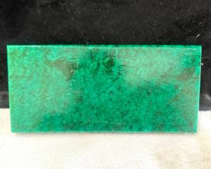 Plaque d'émeraude chauffée, pierre précieuse naturelle verte, tranche d'émeraude polie, pierre brute pour la fabrication de bijoux - Product Image 3