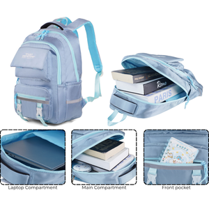 Trending 1063 Teen <b>Backpack</b> 16kg Load Capacity Waterproof Nylon Fabric School Bag for Teens Lightweight GPS RFID Large Capacity - Product Image 5