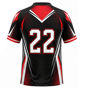 Camiseta de lacrosse de tela cómoda para equipos, MOQ bajo, secado rápido, ropa deportiva, camiseta de lacrosse para venta en línea con servicio OEM - Product Image 2