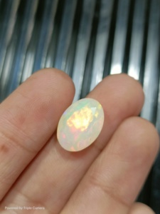 Ethopian Opal Faceted Making Jewellery Beautiful <b>Flash</b> oval Faceted 15X11X5.7 MM - Product Image 4