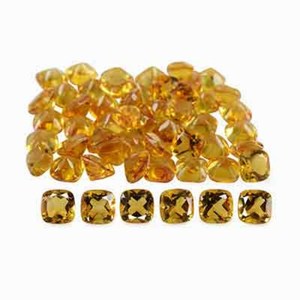 Citrino natural al por mayor, facetado, tallado en forma de cojín, piedra de alta calidad, citrino suelto, gema tallada para la fabricación de joyas. - Product Image 2