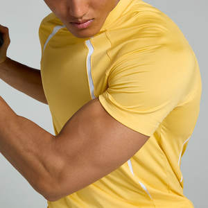 T-shirt de course à séchage rapide, vêtements de sport tendance, coupe ajustée, 220 g/m², polyester lourd, t-shirt de sport pour la salle de sport - Product Image 6