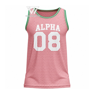 กรีกอัลฟ่า |   คาปา |   เสื้อบาสเก็ตบอลปักลายตาข่ายระบายอากาศ Alpha Sorority |   เสื้อเจอร์ซีย์ของวิทยาลัยกรีกพาราเฟอร์นาลเลีย - Product Image 1