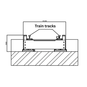ระบบชั่งน้ำหนักรถไฟแบบเคลื่อนที่  ชั่งน้ำหนักอุตสาหกรรมสีส้มสำหรับการบูรณาการกับราง  ความแม่นยำสูงในการวัด - Product Image 2