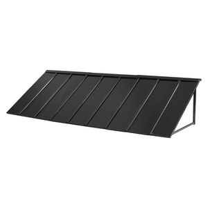 Auvent fixe en métal de 104 x 36 pouces avec structure triangulaire stable en acier, auvent pour fenêtre et porte, protection contre la pluie et la neige en extérieur - Product Image 1