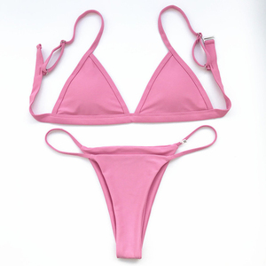 Manufacturer Solid Color <b>Plus</b> <b>Size</b> New Style OEM Custom Logo <b>Bikini</b> <b>Set</b> New Design Sexy Women <b>Bikini</b> <b>Set</b> Breathable - Product Image 4
