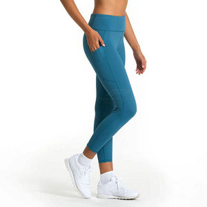 Leggings de yoga pleine longueur à taille mi-haute pour femmes, motif uni, service OEM à faible MOQ, vêtements de fitness de haute qualité à prix abordable - Product Image 3