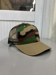 หมวกแก๊ปตาข่ายลายพรางแบบกำหนดเอง พร้อมผ้าระบายอากาศและกันน้ำ สำหรับงานปาร์ตี้ มีตัวเลือกโลโก้แบบกำหนดเอง ผลิตจากโรงงานโดยตรงในเวียดนาม - Product Image 2