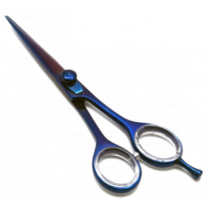 Ciseaux de coiffure professionnels en acier inoxydable 440C, lame tranchante, pour droitiers, manche long, ciseaux de coupe de cheveux - Product Image 3