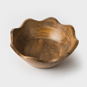 Tazón de Madera Moderno Hecho a Mano, Tazones Redondos de Madera de Acacia para Ensaladas y Frutas, Vajilla de Madera Natural al por Mayor - Product Image 6