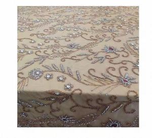 Fashion Floral Lace <b>Embroidery</b> Fabric <b>Material</b> Soft Net Embroidered Fabric for Party Wear At Bulk Price By Supplier - Product Image 4