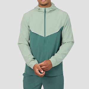 Ensemble de survêtement coupe-vent léger à capuche pour homme, design personnalisé, fermeture éclair, 100 % nylon respirant, vêtements de sport pour homme - Product Image 3