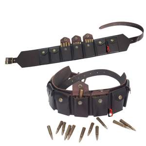 Ceinture en peau de mouton pour fusil à cartouches, avec doublure intérieure rembourrée, boucle en acier, largeur 4,5 cm - Product Image 3