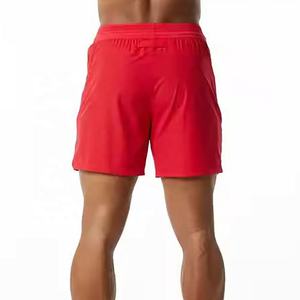 Shorts décontractés pour hommes, shorts de course rouges, shorts de fitness, shorts d'entraînement, shorts de sport pour hommes à séchage rapide avec poches - Product Image 6