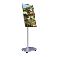 TV portátil MILEC de 32 pulgadas, pantalla LED para interiores, pantalla giratoria, altavoces y cámara incorporados, y una vida útil de 24 horas