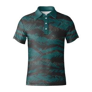 Polo de Golf Elástico en 4 Direcciones, Poliéster y Spandex, Ropa de Golf de Alto Rendimiento para Hombre, OEM ODM - Product Image 3