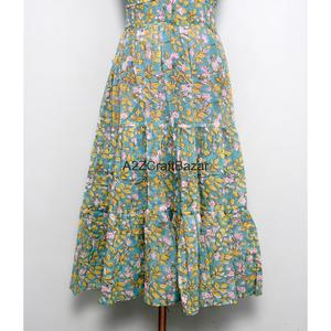 Nouvelle Robe Longue de Luxe Fendue et Dos Nu en Coton Imprimé à Col Halter, Idéale pour Soirées Formelles, Respirante et Décontractée Printemps-Automne - Product Image 2