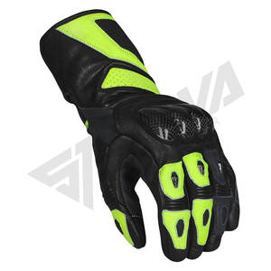 Gants de course moto en cuir PU de haute qualité avec logo personnalisé, gants de protection pour le cyclisme et la conduite à vélo - Product Image 3