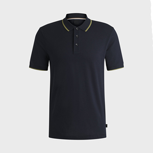Chemise de golf pour homme, coupe slim, couleur unie, à séchage rapide et respirante, manches courtes, pour l'été - Product Image 1