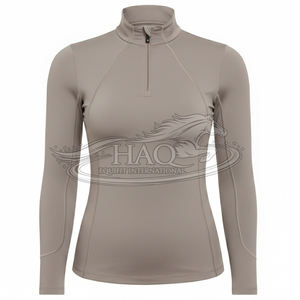 Haut de base respirant pour l'équitation, à manches longues, pour femme, vêtement équestre rafraîchissant pour l'été - Product Image 1