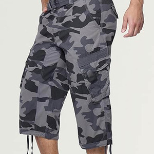 Pantalones cortos de trabajo para hombre, de alta calidad, con estampado, multicolor, con múltiples bolsillos. - Product Image 6
