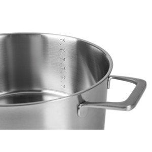 Pentola Lacor in acciaio inox con coperchio 24 cm per cucinare - Product Image 2