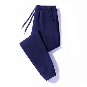 Pantalones deportivos de felpa de algodón premium para hombre, listos para impresión personalizada, fabricante OEM de marca privada - Product Image 2