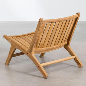 Sillón de Madera de Teca Sólida de Alta Calidad Estilo Nórdico, Muebles Contemporáneos para Sala de Estar, Proveedor al por Mayor OEM ODM - Product Image 3