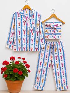 Ensemble de pyjama en coton 100% imprimé léopard coloré pour femmes, vêtements de nuit de luxe, manches longues, boutons, doux, respirant, vêtements de détente écologiques - Product Image 1