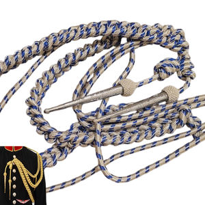 Aiguillette de Mylar al por mayor de Malasia, cordón de hombro de Mylar plateado y azul - Product Image 2