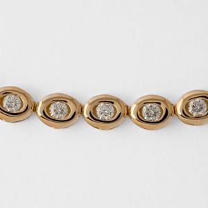 Joyería Fina, Collar de Diamantes Cultivados en Laboratorio con Engaste de Bisel de 4.37ct en Oro Amarillo de 14K, Certificado IGI, Cierre de Caja, Elegante y Lujoso - Product Image 3