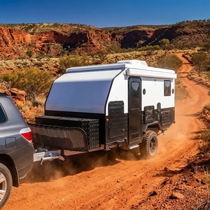Caravane hybride tout-terrain 4x4 de 13 pieds <span class=keywords><strong>avec</strong></span> douche et toilettes intégrées, cuisine coulissante, petite caravane de voyage - Product Image 1