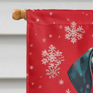 Dálmata vacaciones Navidad gran patio Banner ilustraciones Multicolor poliéster casa tamaño colgante de pared para porche manga poste bandera - Product Image 3